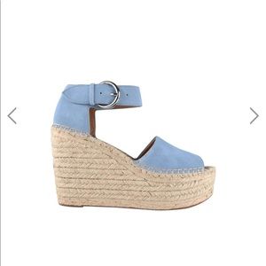 Marc Fisher Alicia Wedge - Blue Suede
